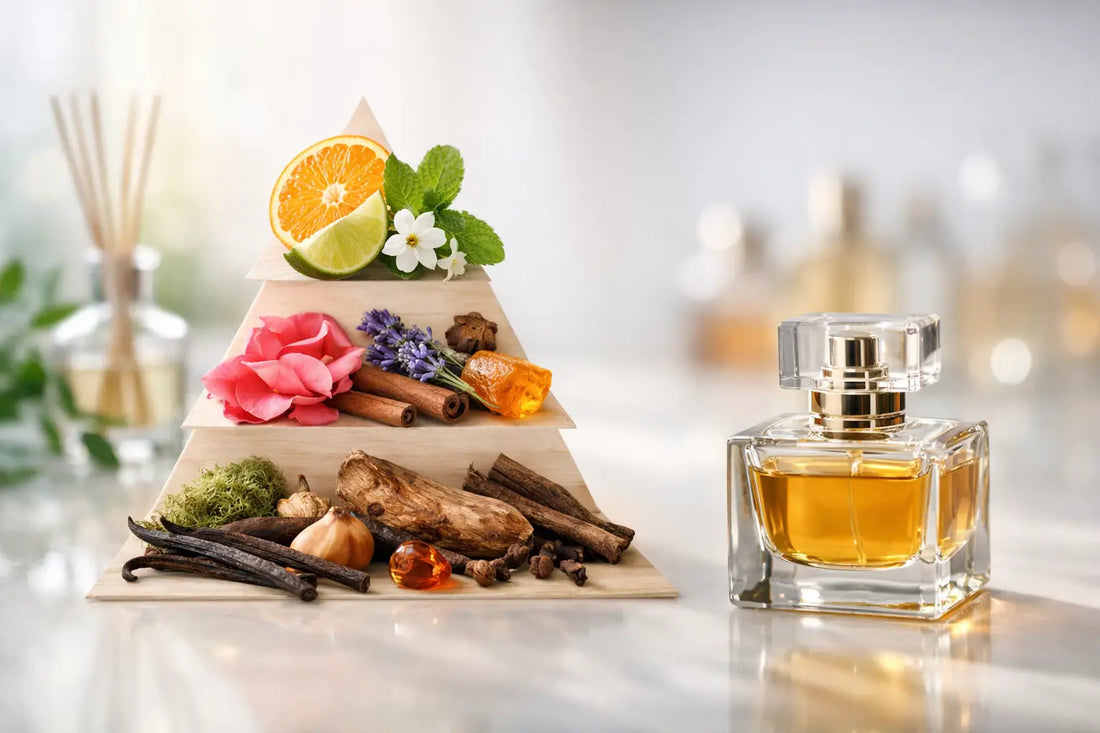 Guia pirâmide olfativa para escolher seu perfume