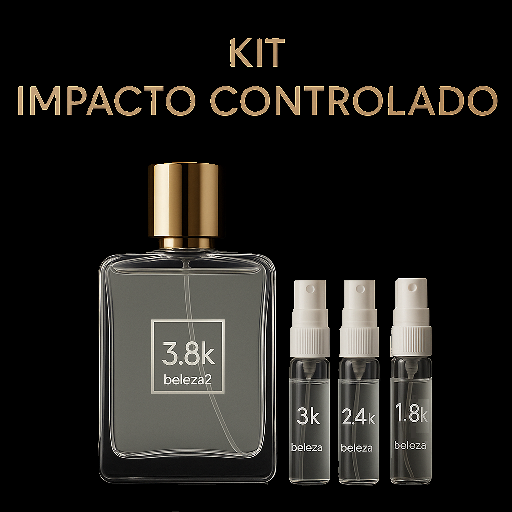 Kit impacto controlado - 3.8k 100ml, 3k, 2.4k e 1.8k - Beleza2 Perfumes